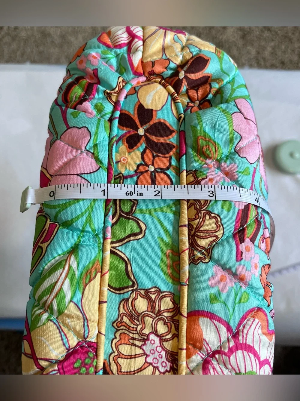 Vera Bradley VTG Y2K Kelly Wooden Handle Satchel Clutch Evening Bag Purse EUC